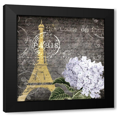 Paris in Spring 1 Black Modern Wood Framed Art Print by Allen, Kimberly