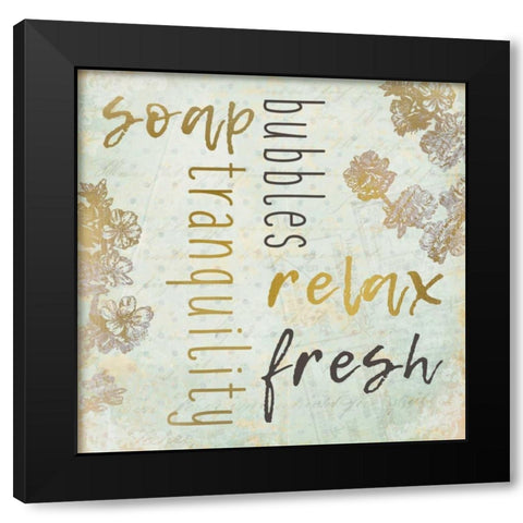 Unwind 1 Black Modern Wood Framed Art Print by Allen, Kimberly