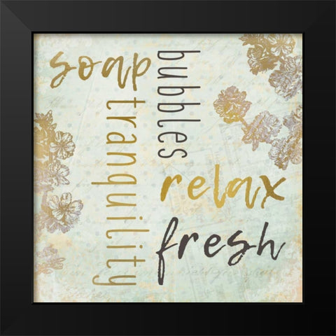 Unwind 1 Black Modern Wood Framed Art Print by Allen, Kimberly