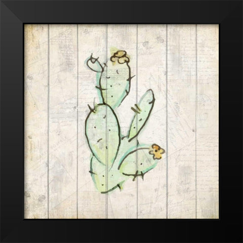 Watercolor Cactus 2 Black Modern Wood Framed Art Print by Allen, Kimberly