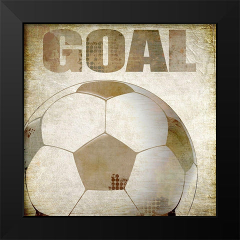 Goal Black Modern Wood Framed Art Print by Kimberly, Allen