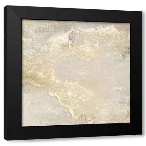 Golden Stream Black Modern Wood Framed Art Print with Double Matting by Kimberly, Allen