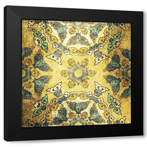 Tiled 2 Black Modern Wood Framed Art Print with Double Matting by Kimberly, Allen
