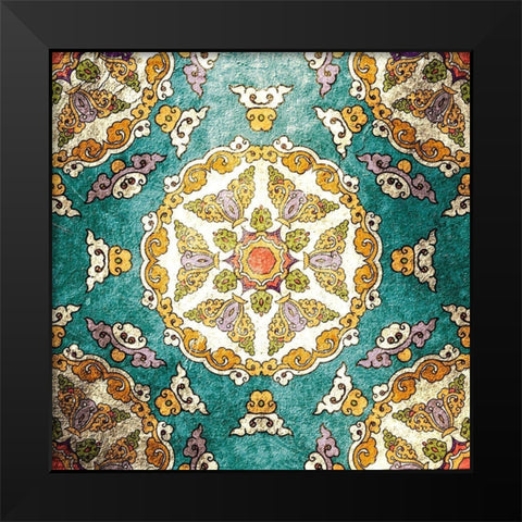 Tiled 3 Black Modern Wood Framed Art Print by Kimberly, Allen