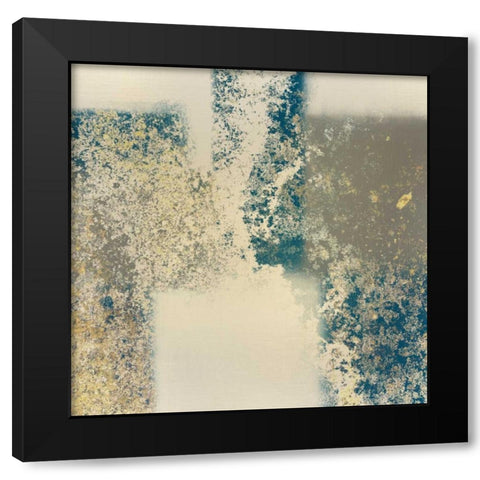 Blocking Gold 2 Black Modern Wood Framed Art Print by Allen, Kimberly