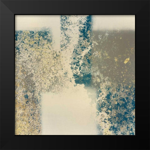 Blocking Gold 2 Black Modern Wood Framed Art Print by Allen, Kimberly