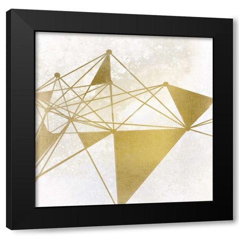 Shaping 2 Black Modern Wood Framed Art Print with Double Matting by Allen, Kimberly