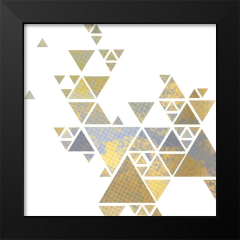 Triangle Gold 2 Black Modern Wood Framed Art Print by Allen, Kimberly