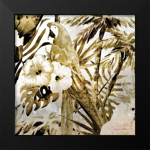 Birds of Paradise 2 Black Modern Wood Framed Art Print by Kimberly, Allen