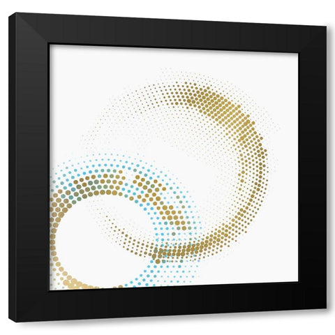 Circle Point 1 Black Modern Wood Framed Art Print by Kimberly, Allen
