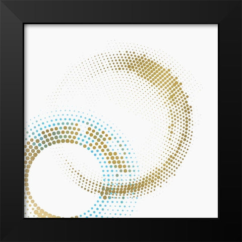 Circle Point 1 Black Modern Wood Framed Art Print by Kimberly, Allen