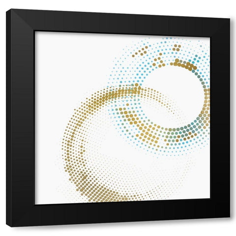 Circle Point 2 Black Modern Wood Framed Art Print with Double Matting by Kimberly, Allen
