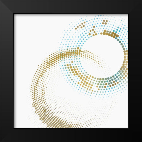 Circle Point 2 Black Modern Wood Framed Art Print by Kimberly, Allen