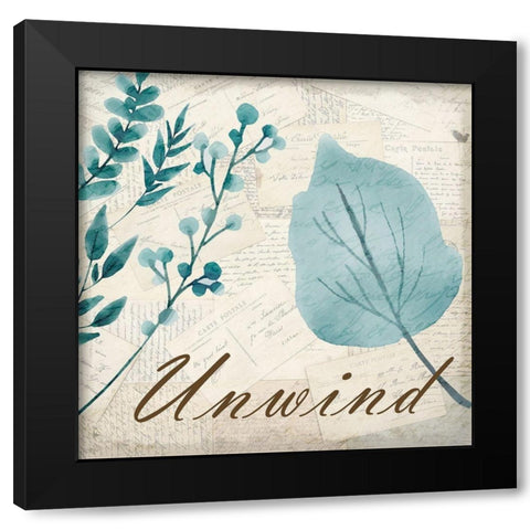 Relaxing 2 Black Modern Wood Framed Art Print with Double Matting by Kimberly, Allen