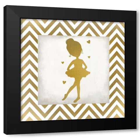 Little Dancer 2 Black Modern Wood Framed Art Print by Kimberly, Allen