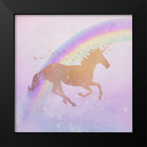 Ombre 1 Black Modern Wood Framed Art Print by Kimberly, Allen