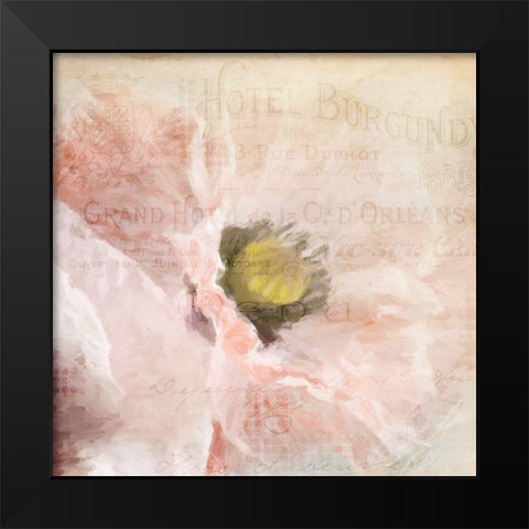 Poppy 2 Black Modern Wood Framed Art Print by Allen, Kimberly