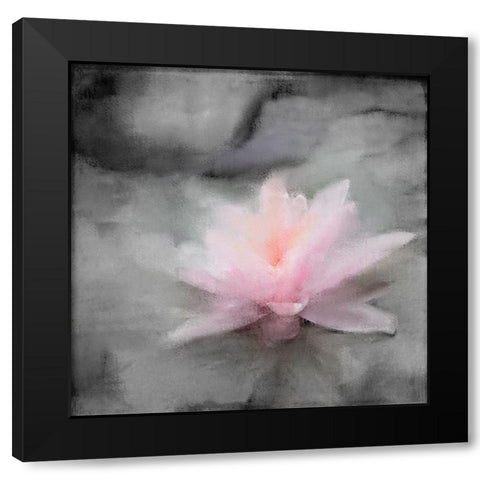 On the Lilly Pad Black Modern Wood Framed Art Print by Kimberly, Allen