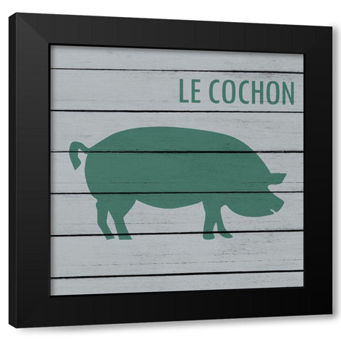 Farm Time 1 Black Modern Wood Framed Art Print by Kimberly, Allen