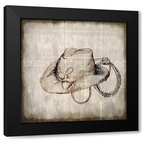 Wild West 2 Black Modern Wood Framed Art Print by Kimberly, Allen