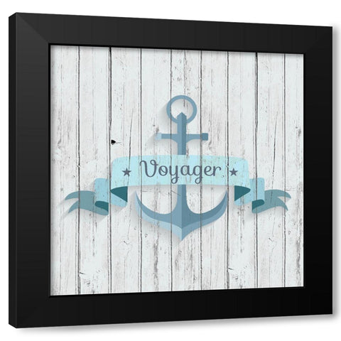 Voyager 1 Black Modern Wood Framed Art Print by Kimberly, Allen