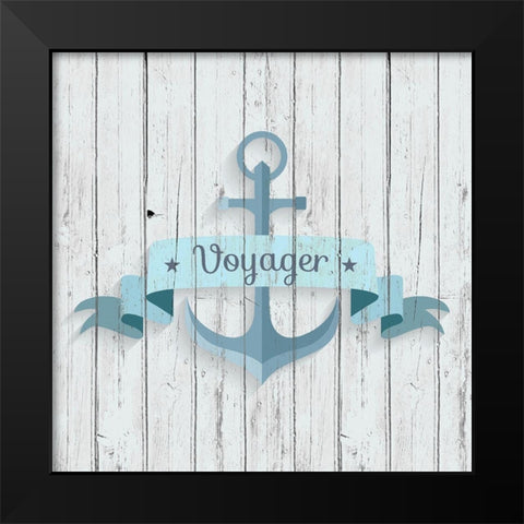 Voyager 1 Black Modern Wood Framed Art Print by Kimberly, Allen