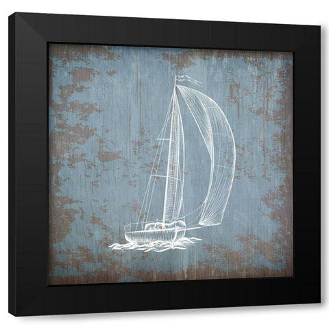 Sea Time 5_Sea Time 5 Black Modern Wood Framed Art Print by Kimberly, Allen