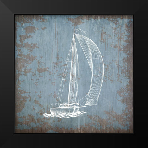 Sea Time 5_Sea Time 5 Black Modern Wood Framed Art Print by Kimberly, Allen