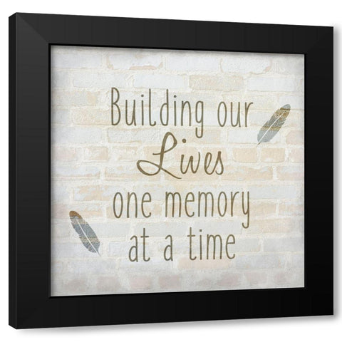 Family C Black Modern Wood Framed Art Print by Kimberly, Allen