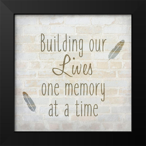 Family C Black Modern Wood Framed Art Print by Kimberly, Allen