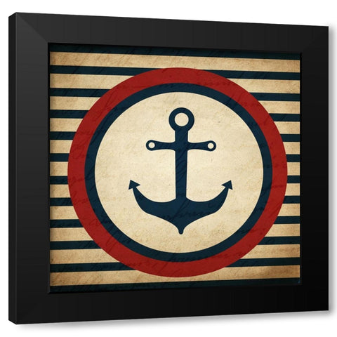 Nautical Day 1 Black Modern Wood Framed Art Print with Double Matting by Kimberly, Allen