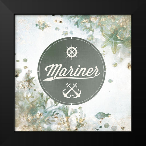 Voyager 3 Black Modern Wood Framed Art Print by Kimberly, Allen