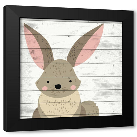 Woodland Creatures 4 Black Modern Wood Framed Art Print with Double Matting by Allen, Kimberly