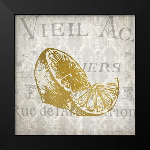 Lemon Latice 2 Black Modern Wood Framed Art Print by Kimberly, Allen