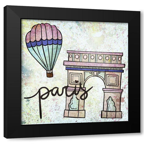 Merci 2 Black Modern Wood Framed Art Print by Kimberly, Allen