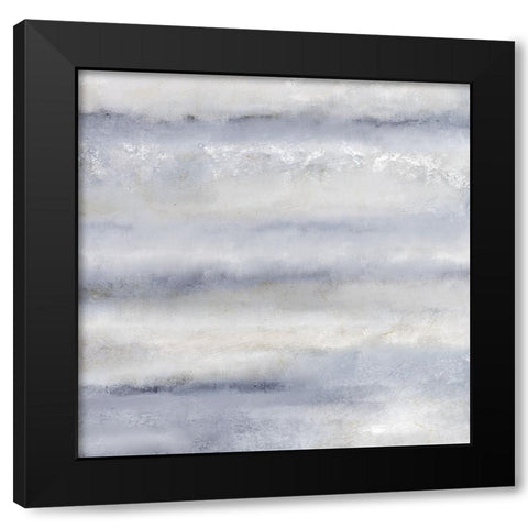 Soft Layers Of Blue 2 Black Modern Wood Framed Art Print with Double Matting by Allen, Kimberly