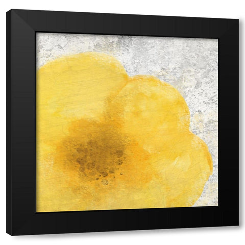Blooming Yellow 1 Black Modern Wood Framed Art Print with Double Matting by Kimberly, Allen