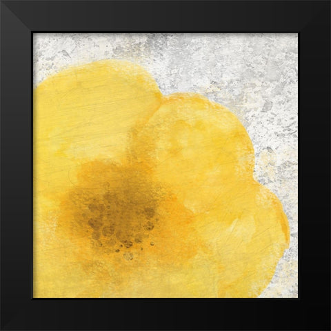 Blooming Yellow 1 Black Modern Wood Framed Art Print by Kimberly, Allen