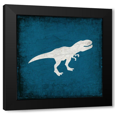 Rawr Roar 1 Black Modern Wood Framed Art Print with Double Matting by Kimberly, Allen