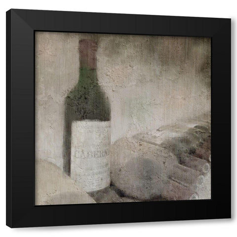 The Right Vintage Cabernet Black Modern Wood Framed Art Print with Double Matting by Kimberly, Allen