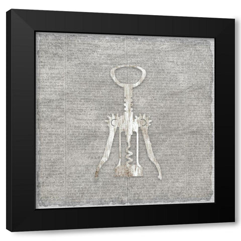 Neutral Wine 2 Black Modern Wood Framed Art Print with Double Matting by Kimberly, Allen