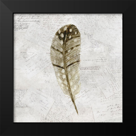 Imprint 1 Black Modern Wood Framed Art Print by Kimberly, Allen