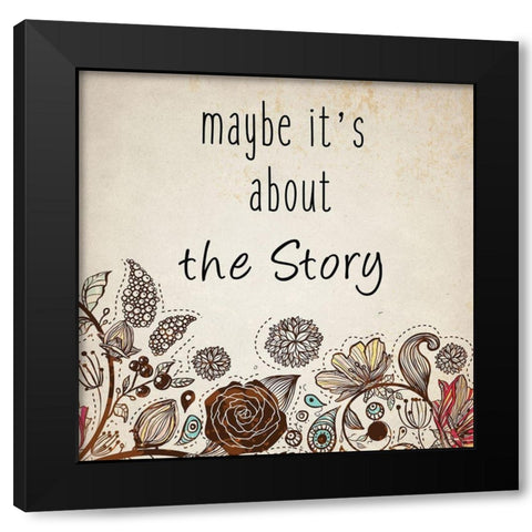 Happy Ending 2 Black Modern Wood Framed Art Print by Kimberly, Allen