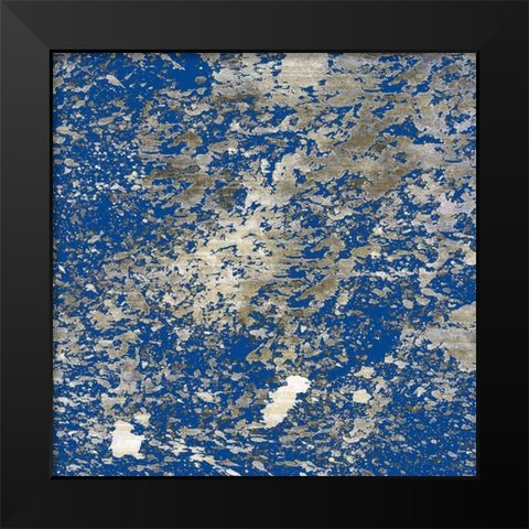 Splashes of Gold Black Modern Wood Framed Art Print by Kimberly, Allen