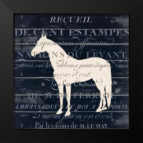 At the Farm 2 Black Modern Wood Framed Art Print by Allen, Kimberly