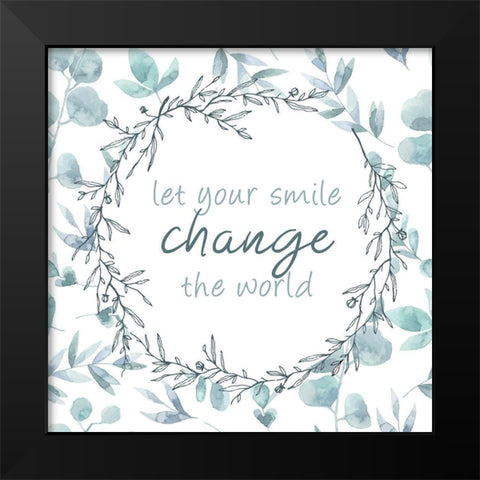 Change 1 Black Modern Wood Framed Art Print by Kimberly, Allen