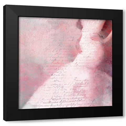 My Dreams in Pink Black Modern Wood Framed Art Print with Double Matting by Kimberly, Allen