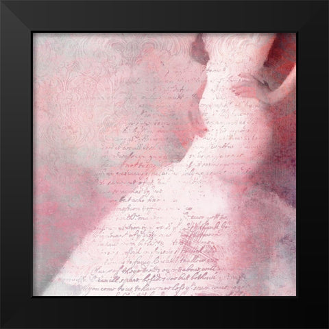 My Dreams in Pink Black Modern Wood Framed Art Print by Kimberly, Allen