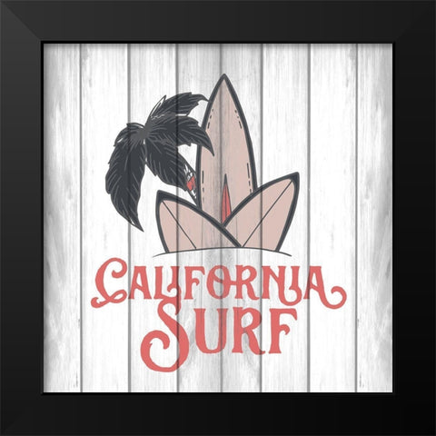 California Surf 2 Black Modern Wood Framed Art Print by Kimberly, Allen