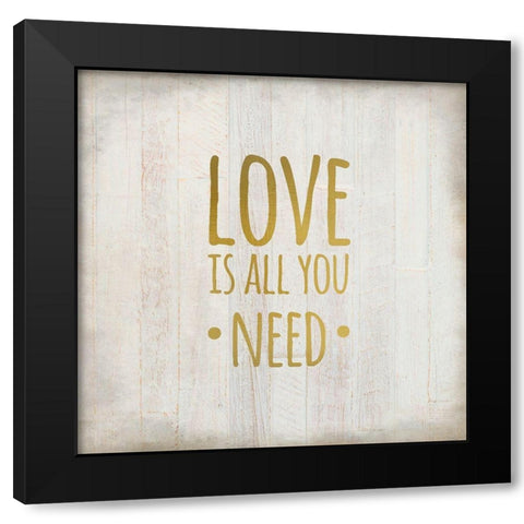 Always Love 2 Black Modern Wood Framed Art Print by Kimberly, Allen